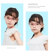 ready to ship durable fashion optical spectacle frame eyewear kids anti blue light eyeglasses uv400 filter