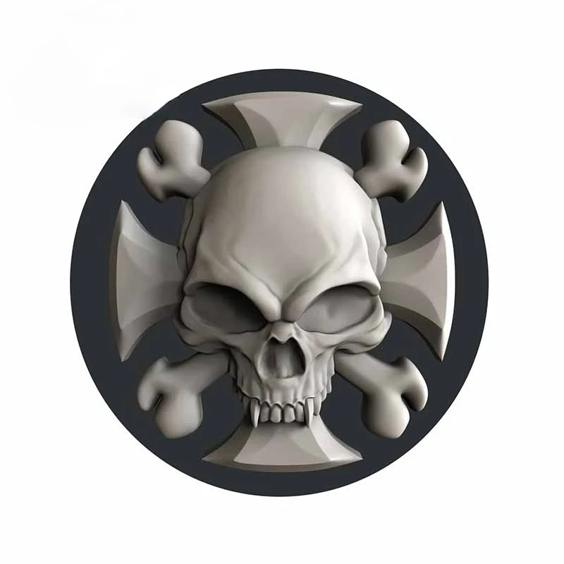 13 см для Железного креста черепа мотоцикла автомобиля бампера стикеры