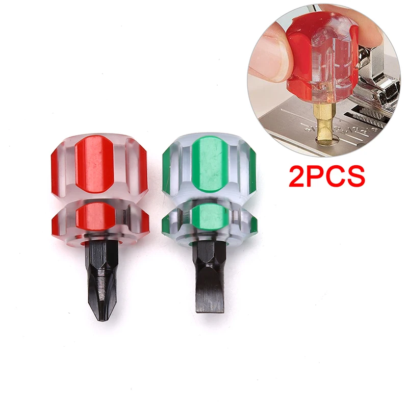 

2 шт. отвертка мини маленькая голова с драйвером прозрачный ручка прецизионных ремонтных инструментов