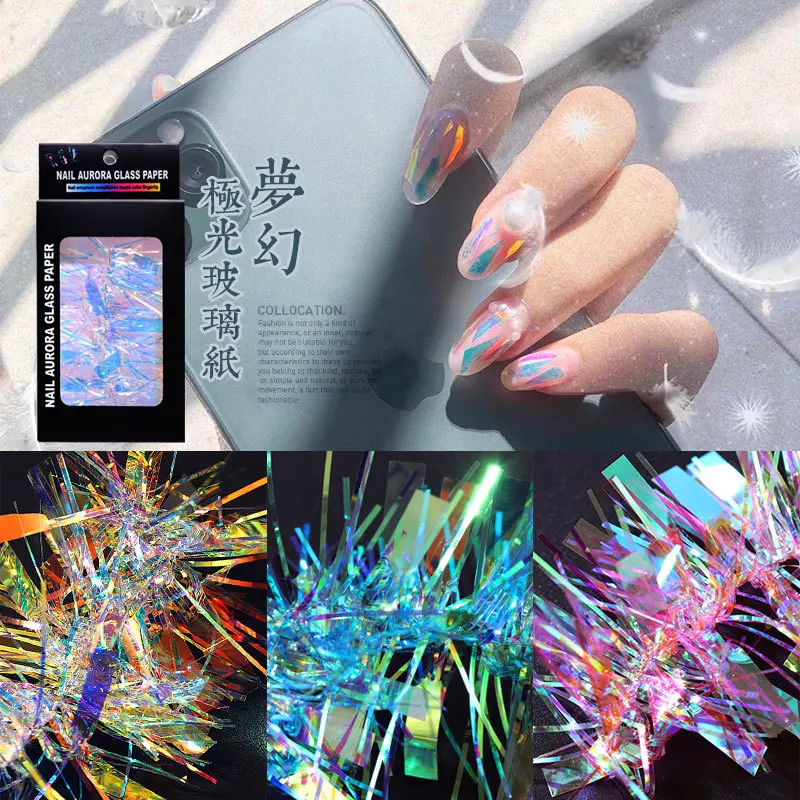 

Color Flash Nail Stickers Decals Nail Art New Year Manicure Full Wraps Tool Nail Stickers Nail Decals Sticker Nail Manicure
