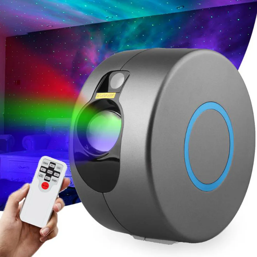 Лазерная галактика звездное небо светодиодный проектор вращающаяся лампа