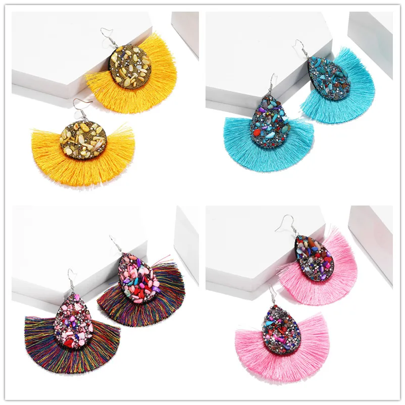 Женские серьги ручной работы в богемном стиле | Украшения и аксессуары