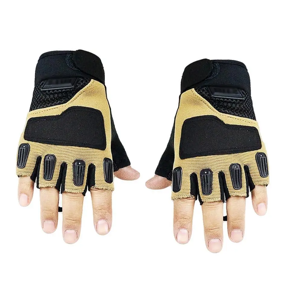 

Combat Hunting Shooting Hiking Fingerless Gloves Tactical Half Finger Gloves Outdoor Half Finger Microfiber Climbing Tactical