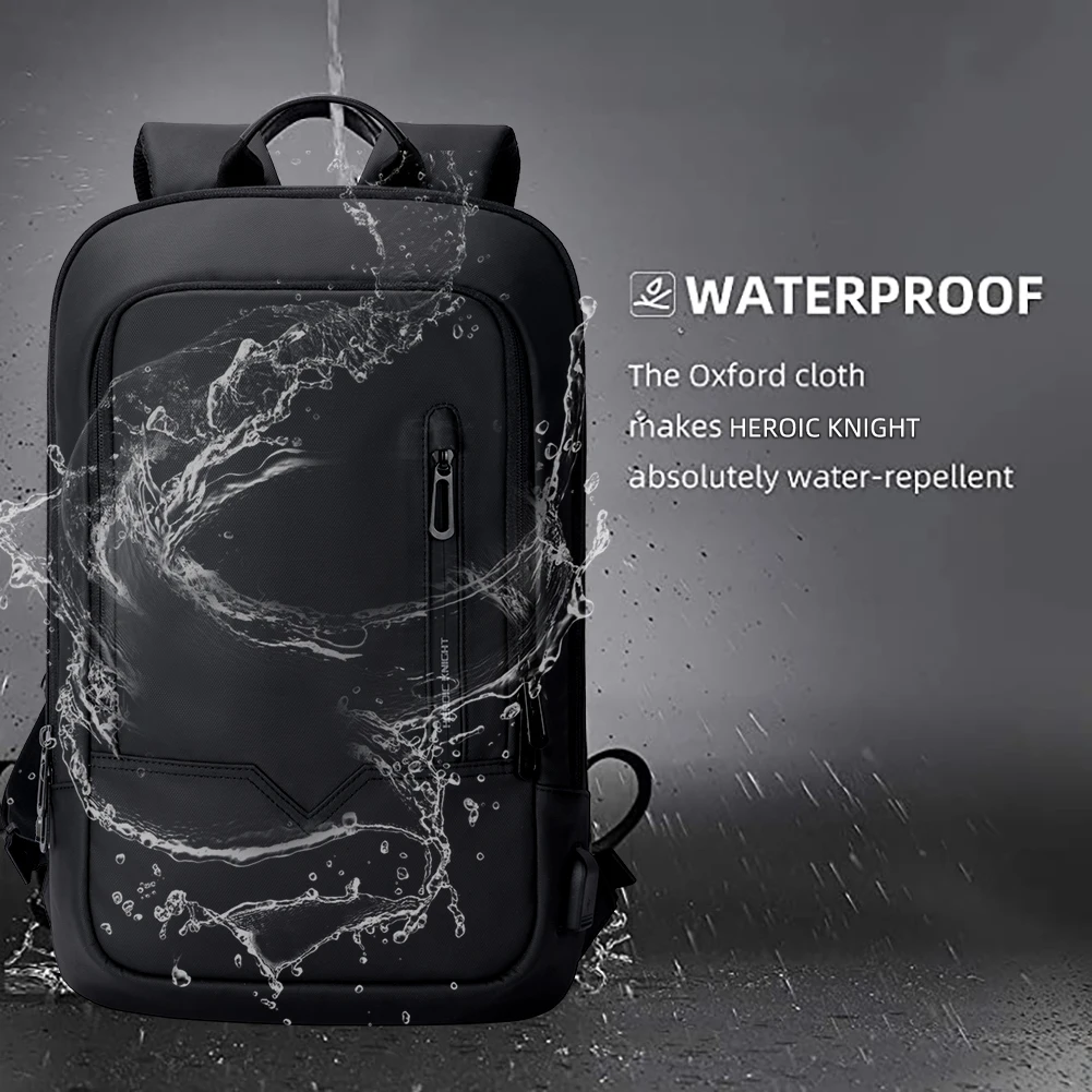 heroic knight men multifunctional backpack waterproof 14inch laptop bag high capacity bag for school business man travel pack free global shipping