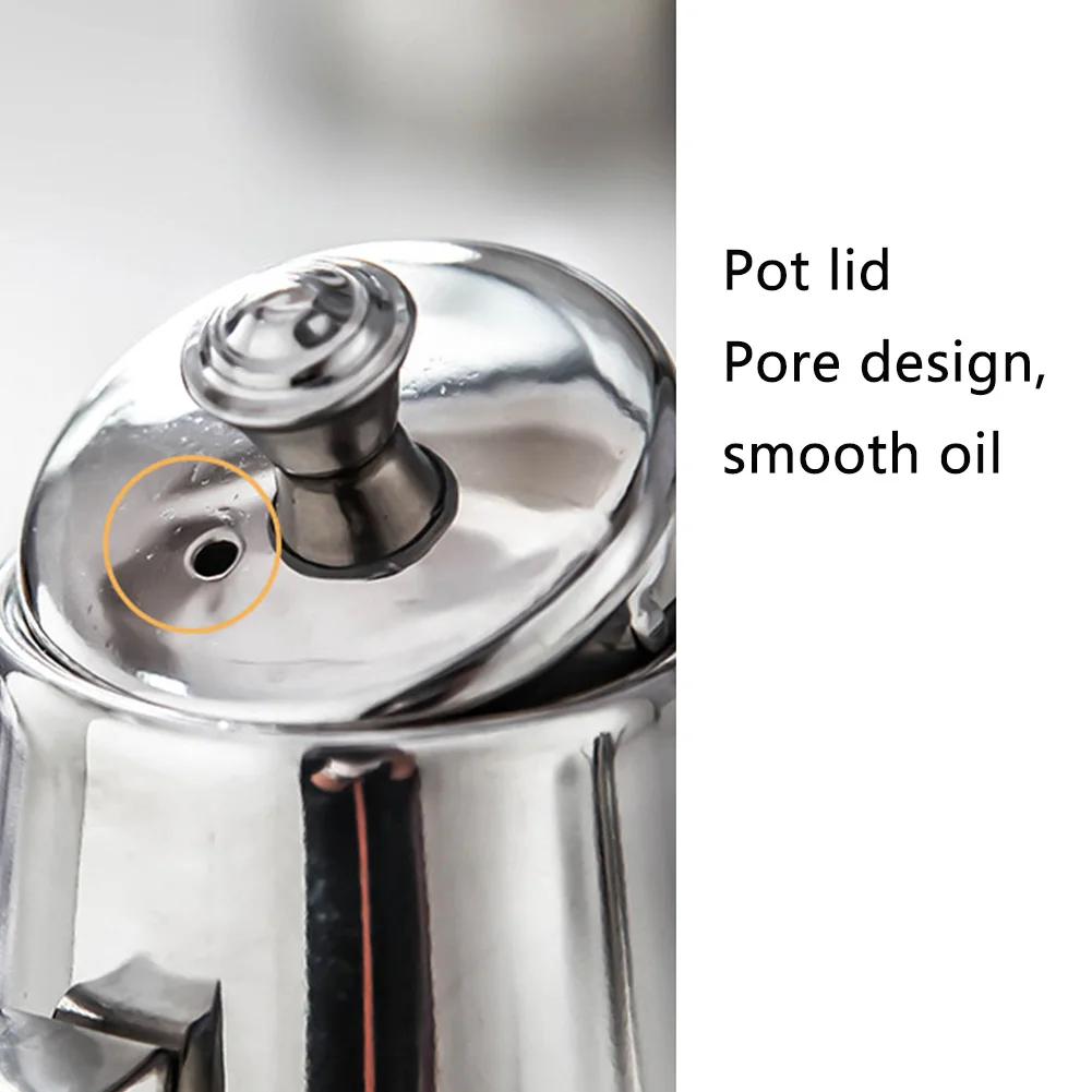 Дозатор для масла кухонный контейнер из нержавеющей стали с крышкой без капель