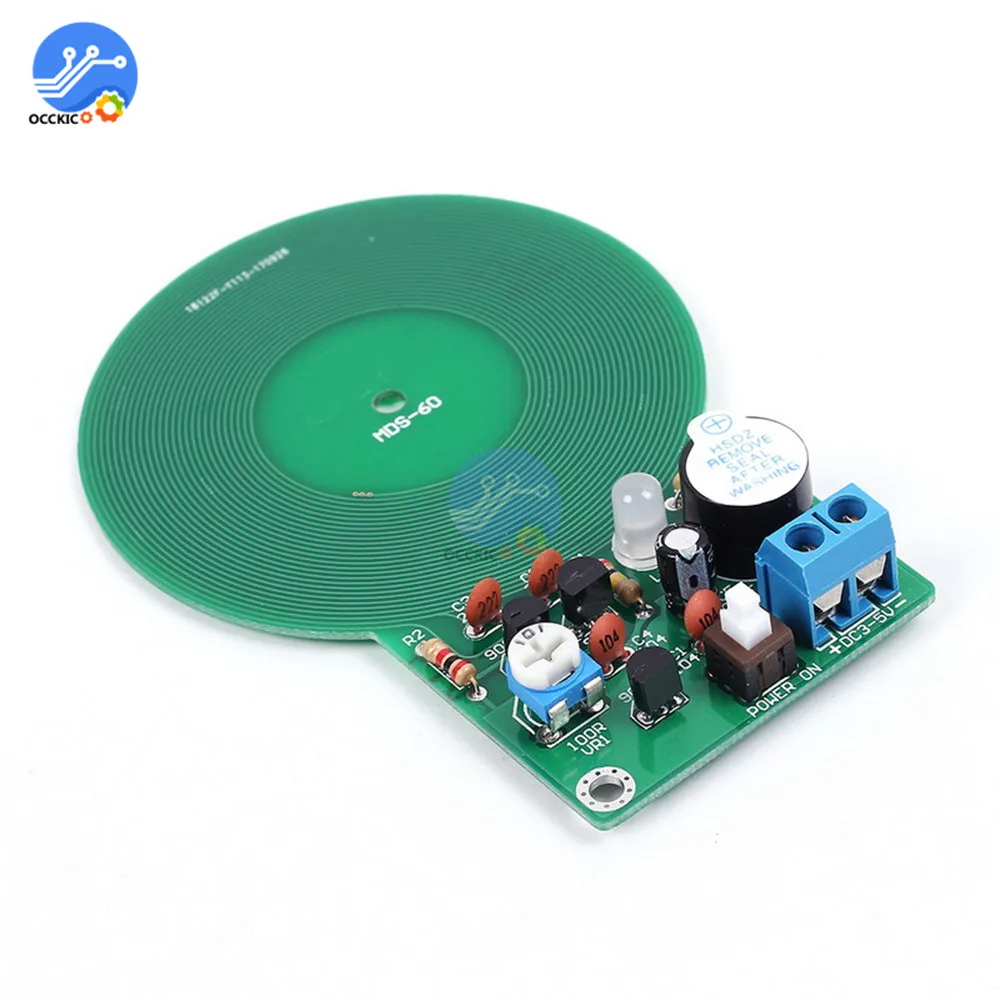 Металлоискатель DIY Kit DC 3V 5V 60 мм Бесконтактный датчик доска Электронный