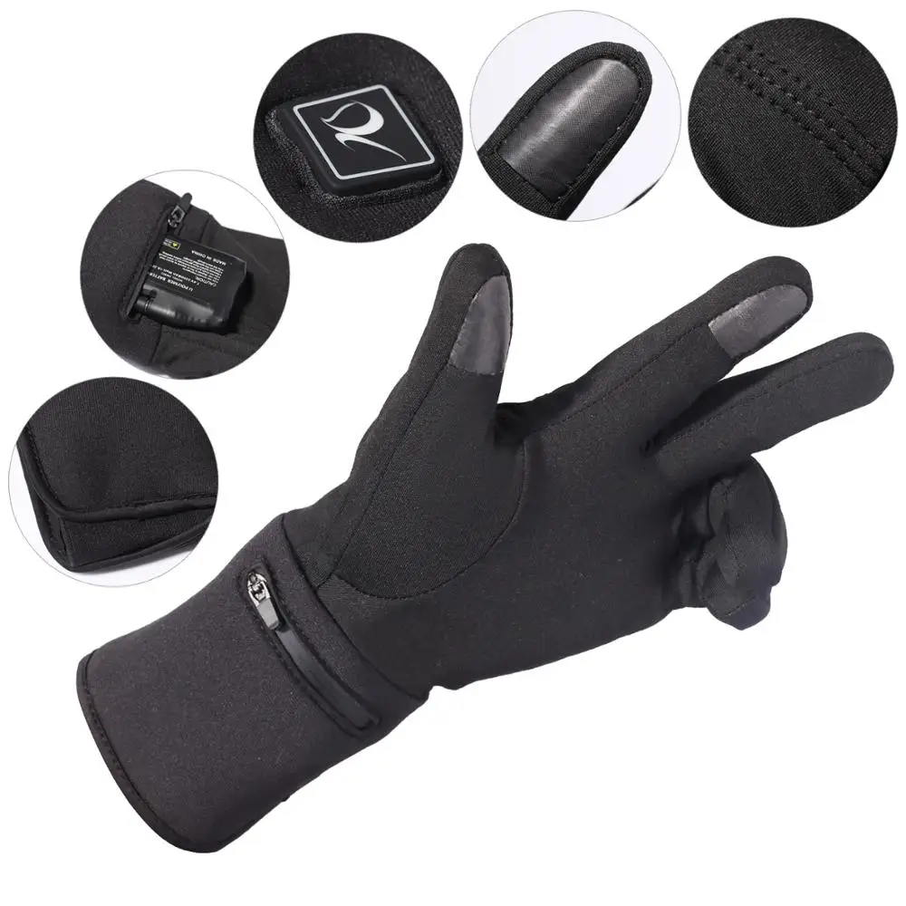 День Волк с подогревом лайнер спортивные перчатки для верховой езды сенсорный