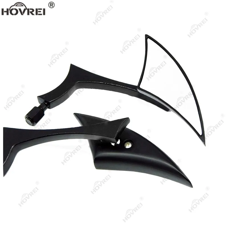 Боковые зеркала для мотоцикла алюминиевые треугольные заднего вида 8 мм 10 Harley