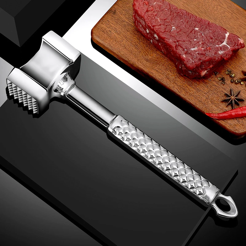 stainless steel meat hammer kitchen gadgets multifunction two sides loose meat tenderizers portable steak pork tools free global shipping