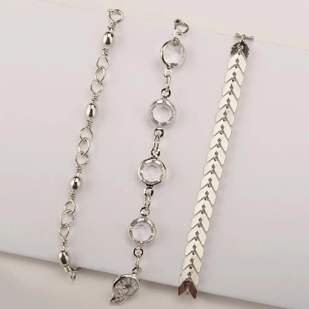 3 шт./компл. новые пикантные летние модные пляжные ножные браслеты золотого и