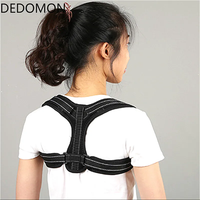 M L Регулируемый Корректор осанки до ключиц для взрослых и детей Поддержка спины