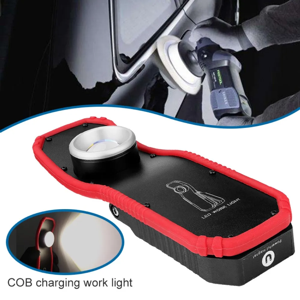 Comprar Linterna Led Cob De Trabajo Con Imán USB Recargable, Portátil, Linterna De Camping A Prueba De Agua, Diseño Magnético