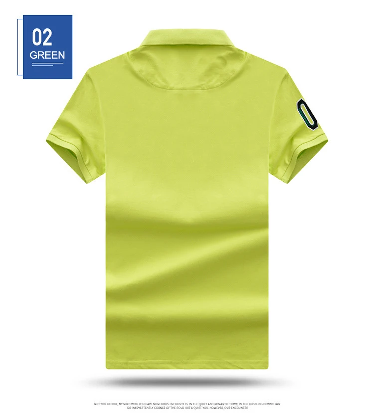 Мужские рубашки поло, брендовые, хлопковые, с коротким рукавом, Camisas, одноцветные, с вышивкой, поло, летние, со стоячим воротником, мужские рубашки поло размера плюс, S-7XL