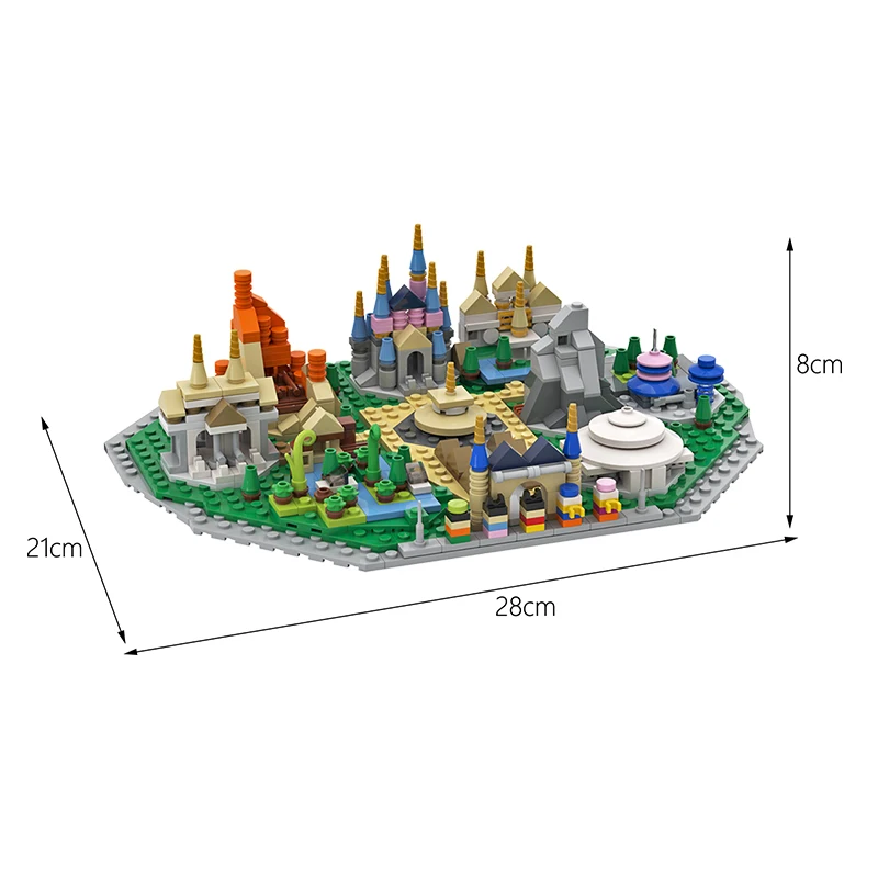 Moc Medieval City Architecture Bricks Amusement Park Model Castle Streetscape Building Toys Friends Block for Girl | Игрушки и хобби