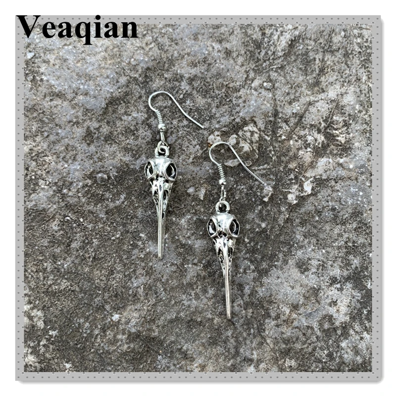 2019/Гламурные готические Подвесные серьги ворона подарочные на Хэллоуин модные
