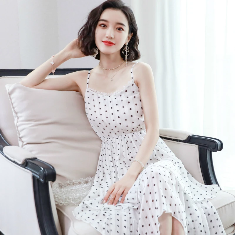 Летнее платье женская одежда Летний Новый Стиль асимметричный воротник в белый