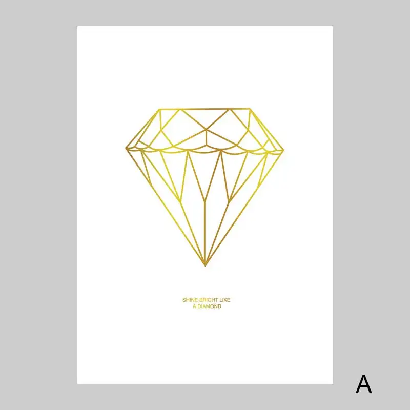 Желтый плакат с ананасом абстрактное искусство холст картина настенная живопись