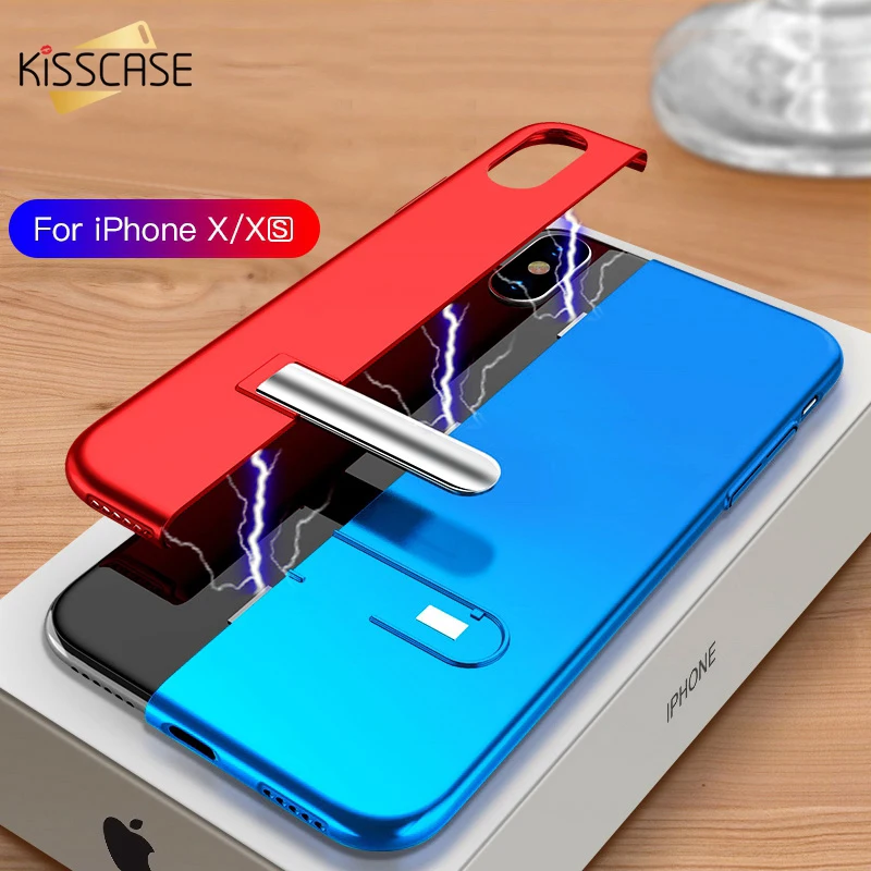 KISSCASE Магнитный адсорбционный чехол для телефона iPhone XS Max X 10 XR с цветным прошивным