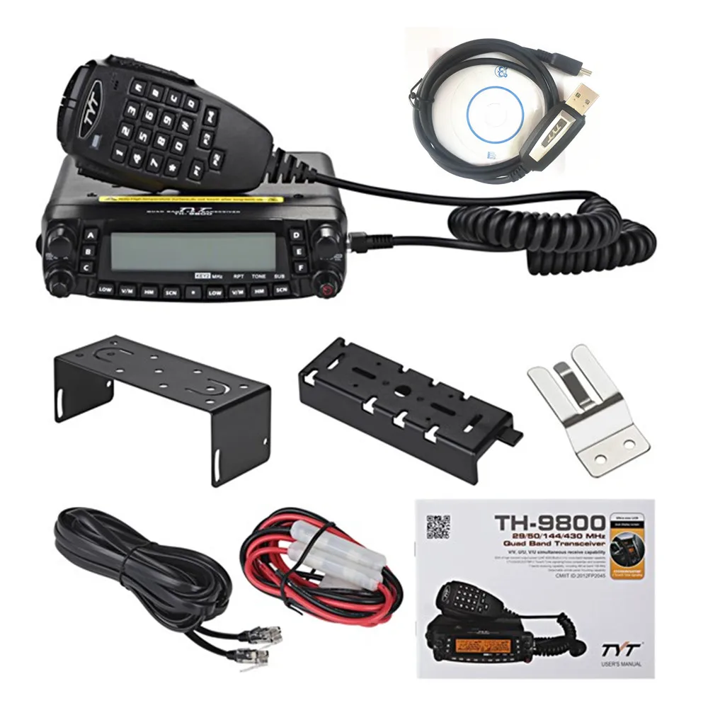 Автомобильный трансивер TH9800 1806A TYT TH 9800 Plus (обновленный) четырехдиапазонный