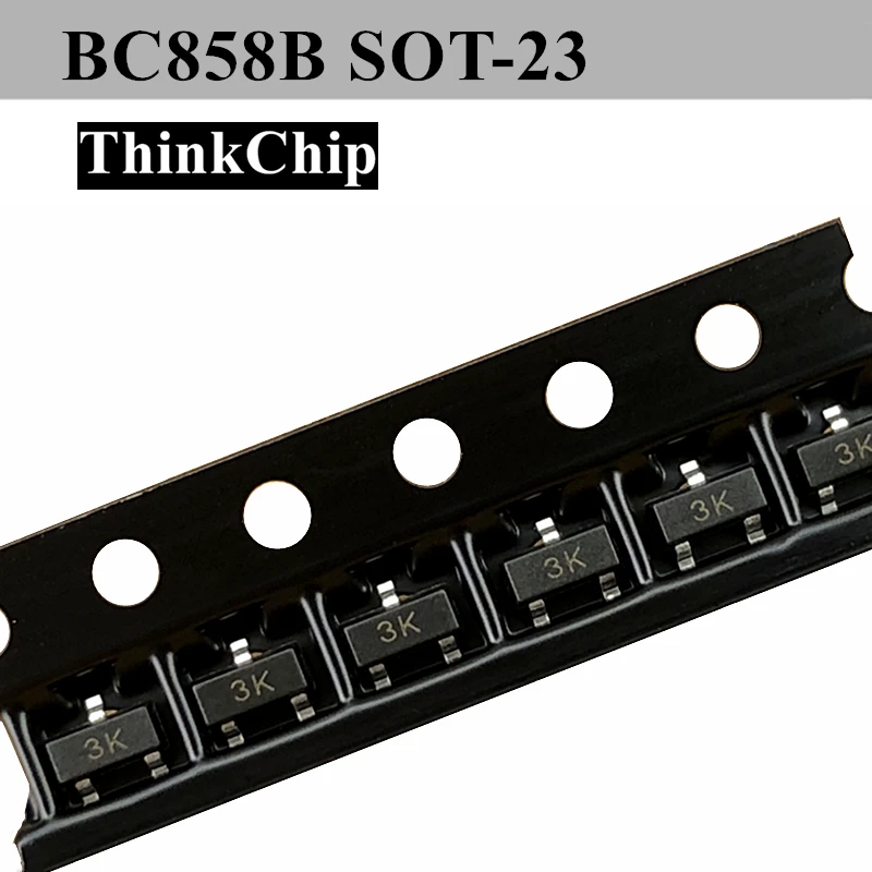 

(1000pcs) BC858B BC858 SOT-23 SMD Triode PNP signal transistor (Marking 3K)