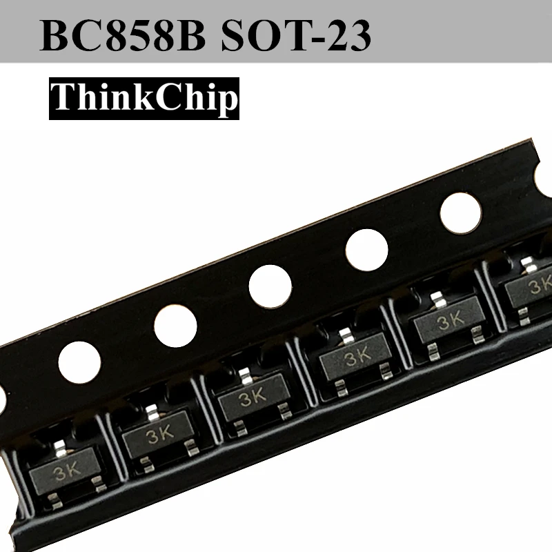 (100 шт.) транзистор сигнала BC858B BC858 SOT 23 SMD Triode PNP (маркировка 3K)|Инструменты для