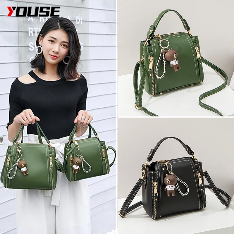 Женская сумка YOUSE 2020 дикая модная из искусственной кожи Диагональная Сумка