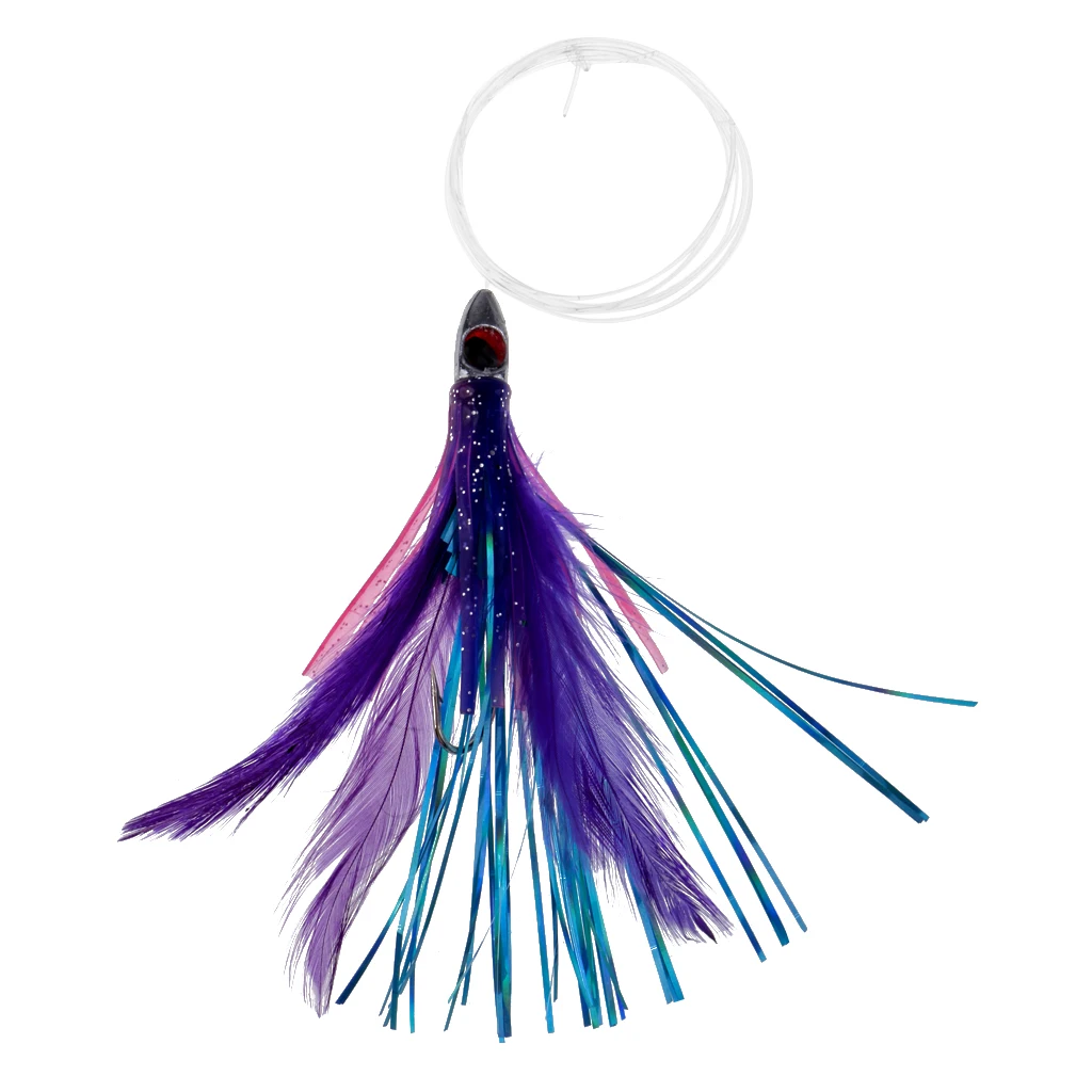 

Big Game Saltwater Trolling Lures Marlin,Mahi,Dolphin,Sailfish,Tuna Squid Lead Head Baits Crankbaits Artificial Bait Bionic Soft