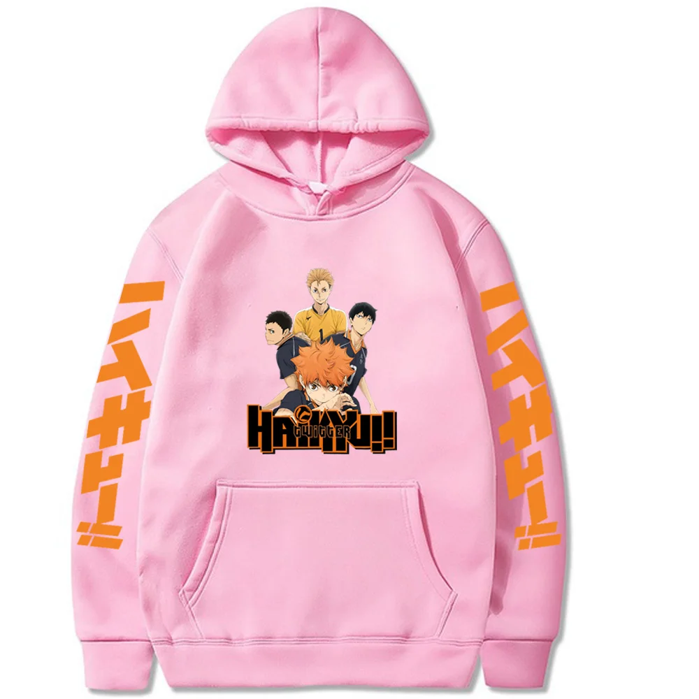 

Haikyuu Hoodie Fashion Pullovers Tops With Pockets Long Sleeve Male And Female