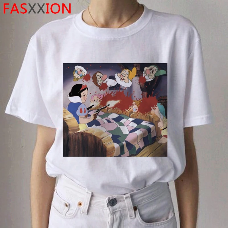 90s гранж принцесса Harajuku футболки женские эстетические Ullzang мультфильм футболки 90s Забавные футболки Модные Винтажные Футболки женские
