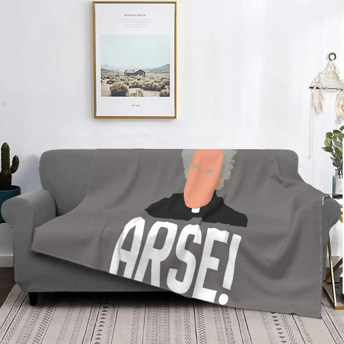 

Manta с изображением отца Джека задника, плечики на cama, manta de lana, alfomбюстгальтер с изображением острова, 2 единицы