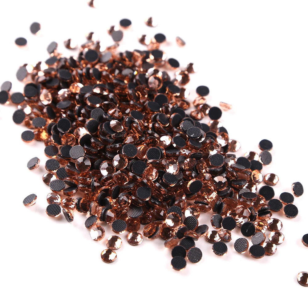 1440 шт./лот SS10 стеклянные кристаллы Шампань DMC Горячая фиксация Стразы тип стекла