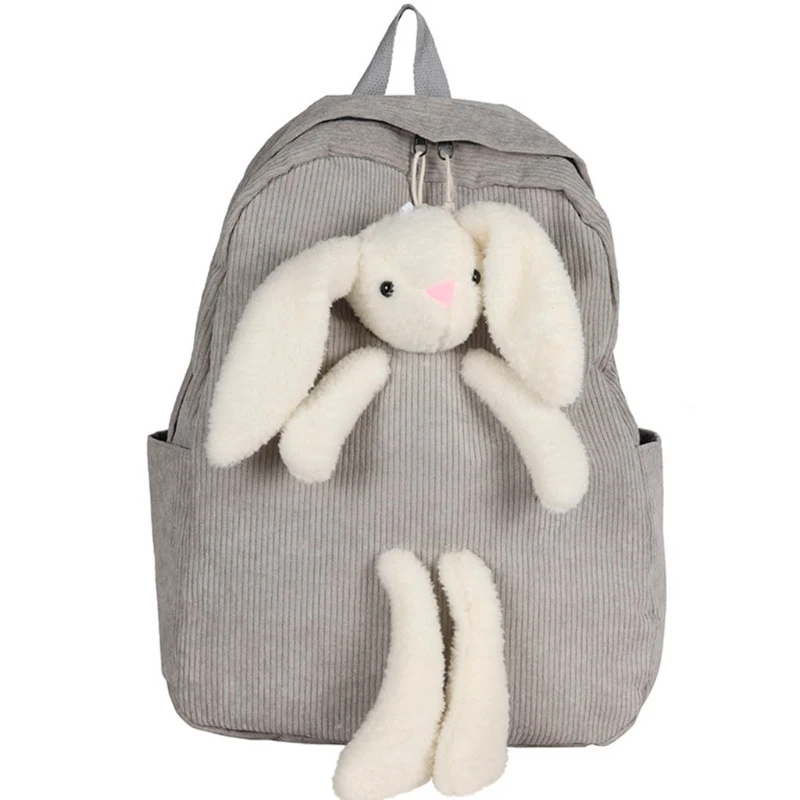 

Women Rabbit Backpack Teenage Students Schoolbag Large Daypack Shoulder Bag Bookbag Travel Rucksuak