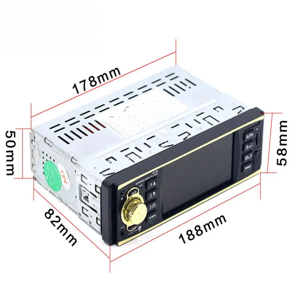 

30% Dropshipping!!4019B 4.1 Inch 1 Din Car Radio Bluetooth Video MP5 Player with Rearview Camera
