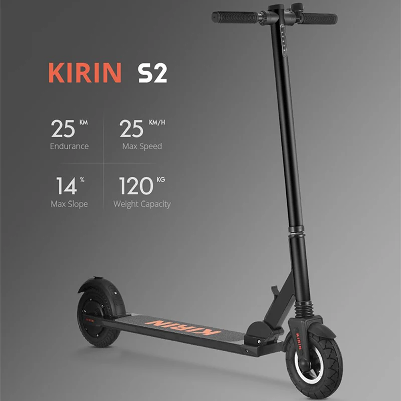 KUGOO KIRIN S2 складной электрический скутер для детей/Womans 250 Вт двигатель ЖК-дисплей
