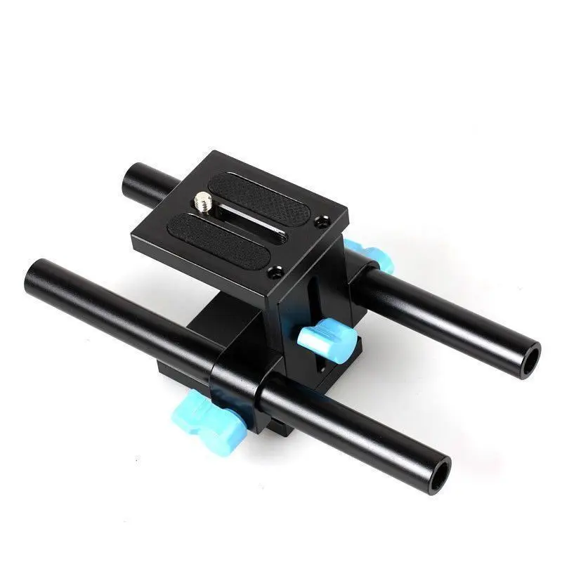 

Sonovel High Quality 15mm Rail Rod Support System Baseplate Mount for canon DSLR Follow Focus Rig 5D2 5D 5D3 7D