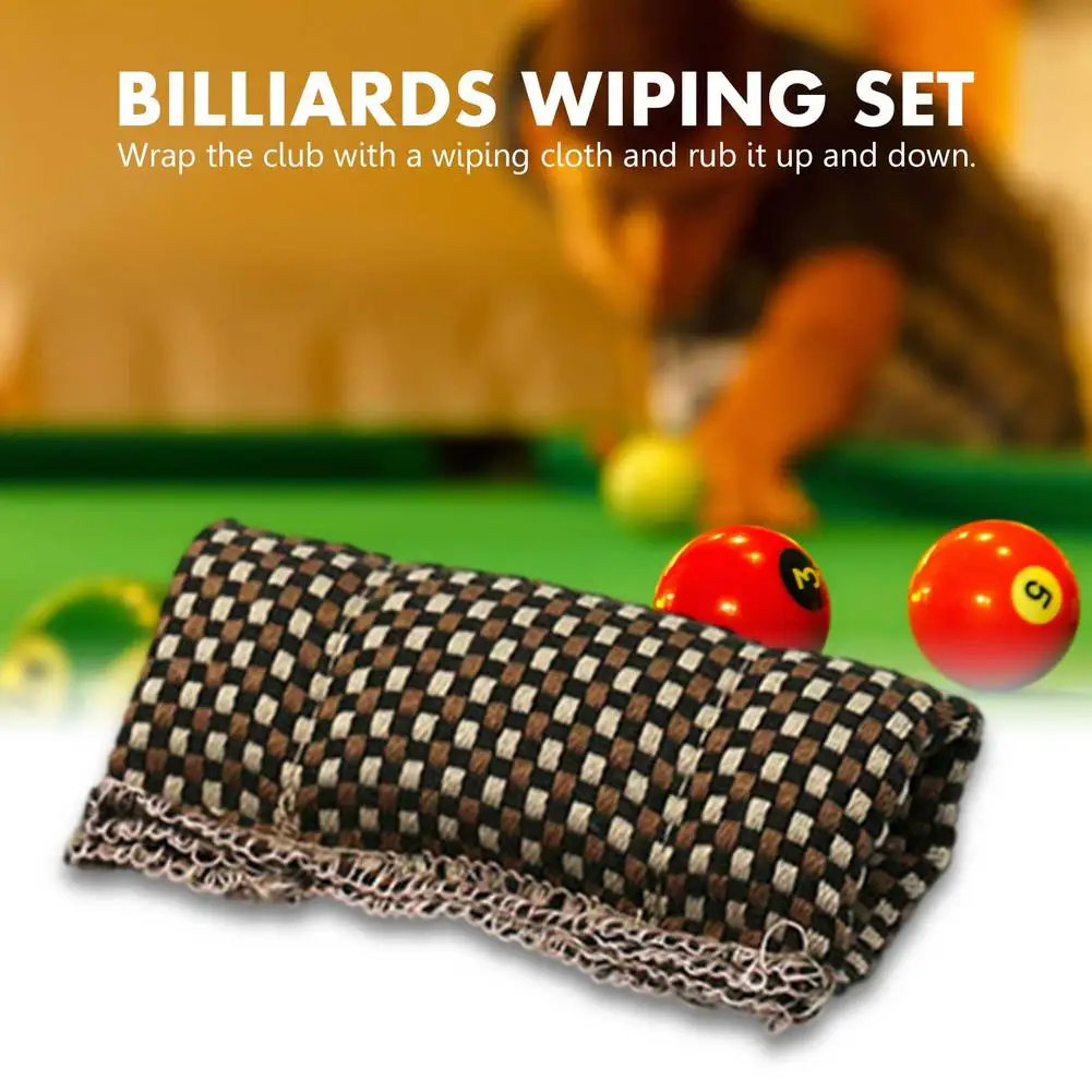 

Snooker Burnisher Cue Shaft Cleaner Billiard Cue Shaft Slicker Cloth