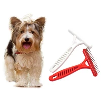 1 piece cat hair removal comb handheld cat fur trimming deshedding grooming tool pet kitten puppy cleaning hair cats accessories