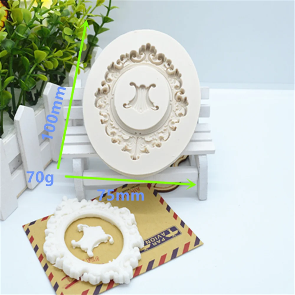 1 шт. Цветочная кружевная рамка силиконовая форма для помадки инструменты