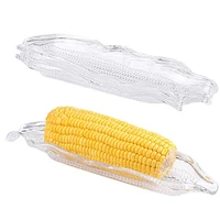 plastic corn trays kitchen storage container party easy clean bbq dinnerware transparent dish home barbecue tool