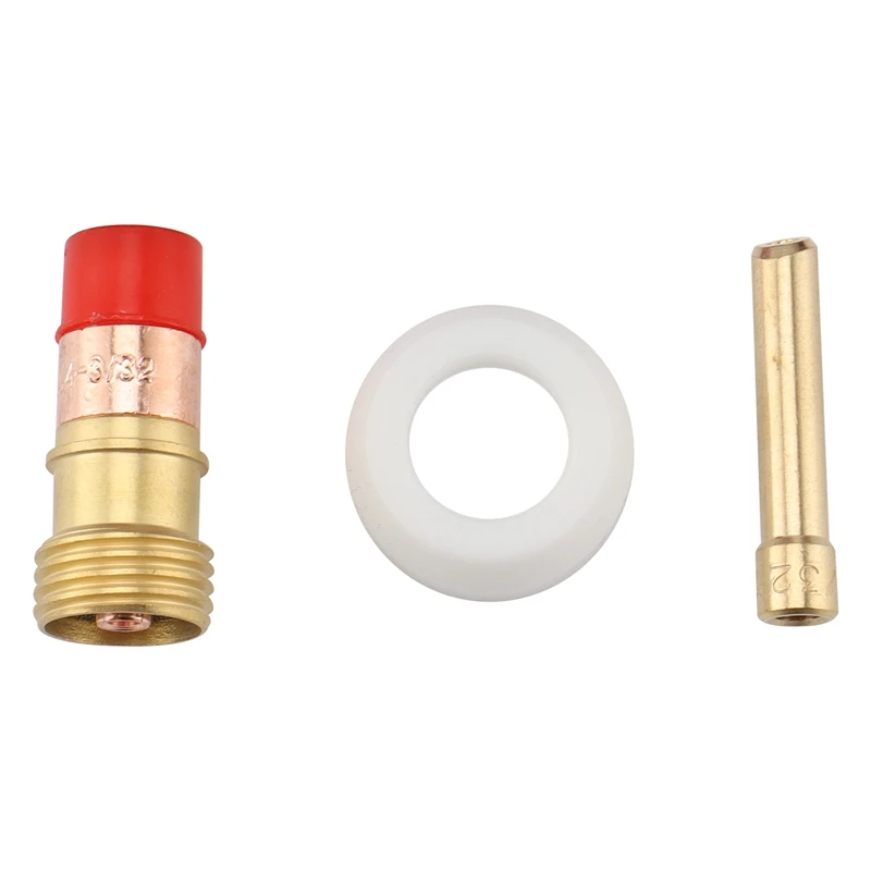 

TIG Welding Torch Ceramic Nozzle Ring Cover Gas Lens Cup Kit for WP17/18/26 Welding Accessories Tool Kit