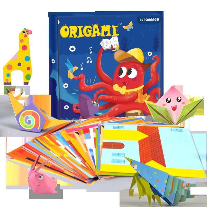 

Монтессори 152 листов, Мультяшные животные, игрушки, 3D оригами для детей, искусственные игрушки для творчества, игрушки Монтессори