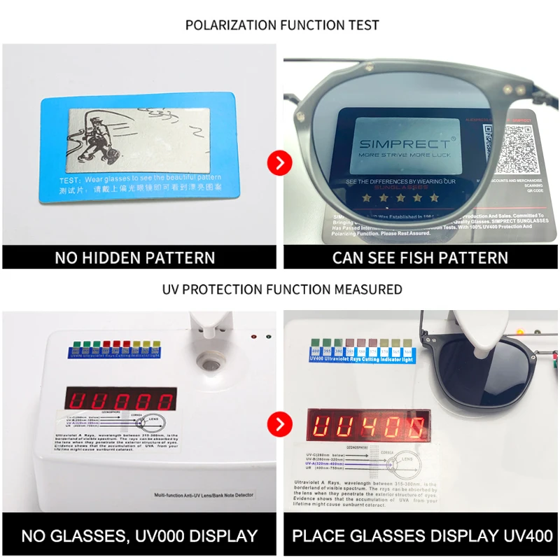 Мужские поляризационные солнцезащитные очки SIMPRECT TR90 квадратные 2021 ретро стиль