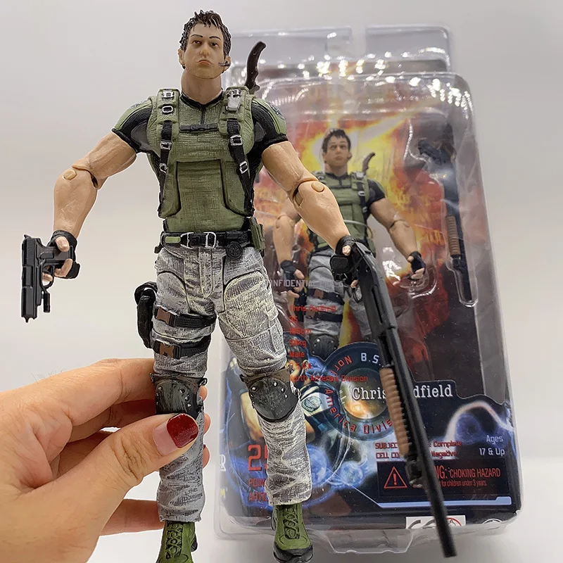 

Chris Redfield Figure Character NECA Figure PVC Action Figure Collectible Model Toys 18cm