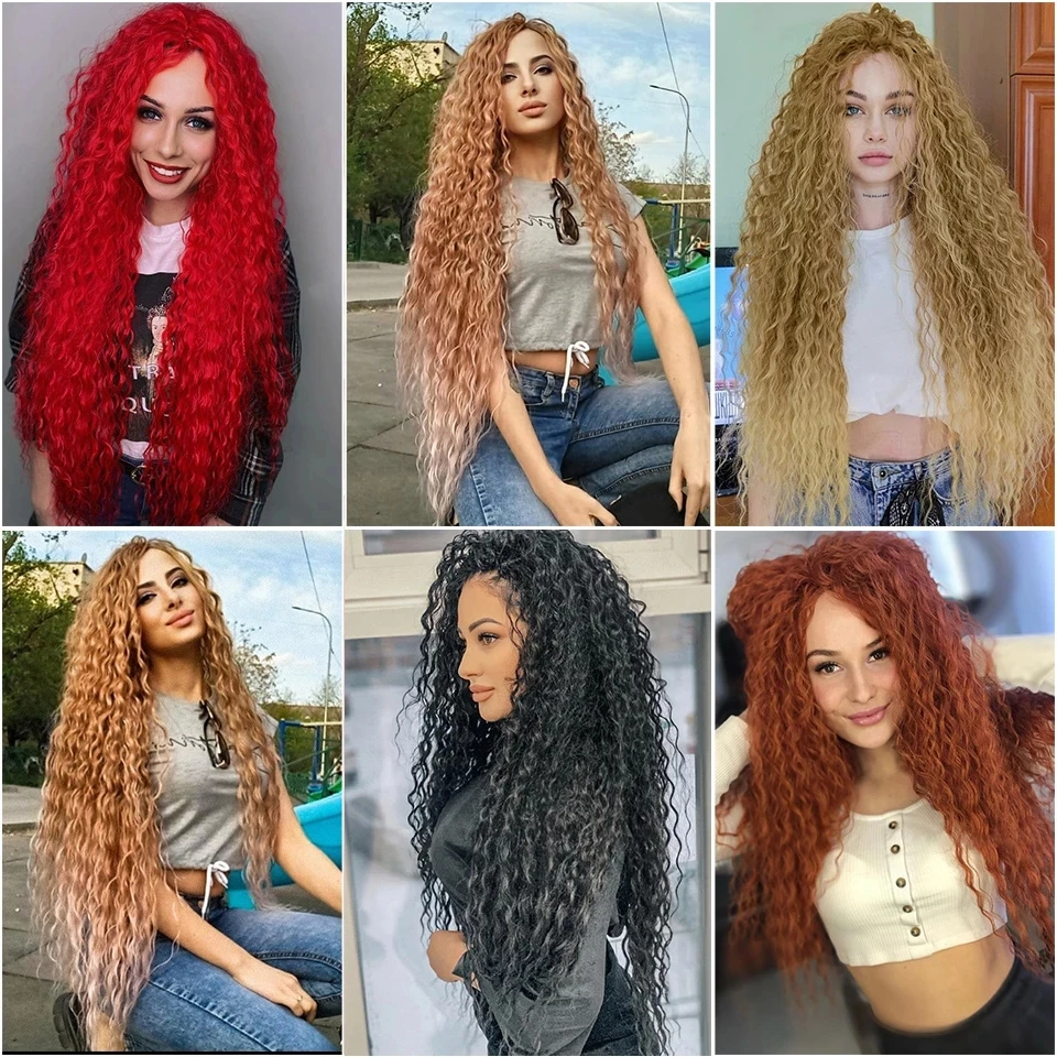 

Aidaiya Synthetic Hair Crochet Braid Ocean Wave Zizi Deep Wave 32 Inch Synthetic Light Weight Wear Braiding Hair Extensions
