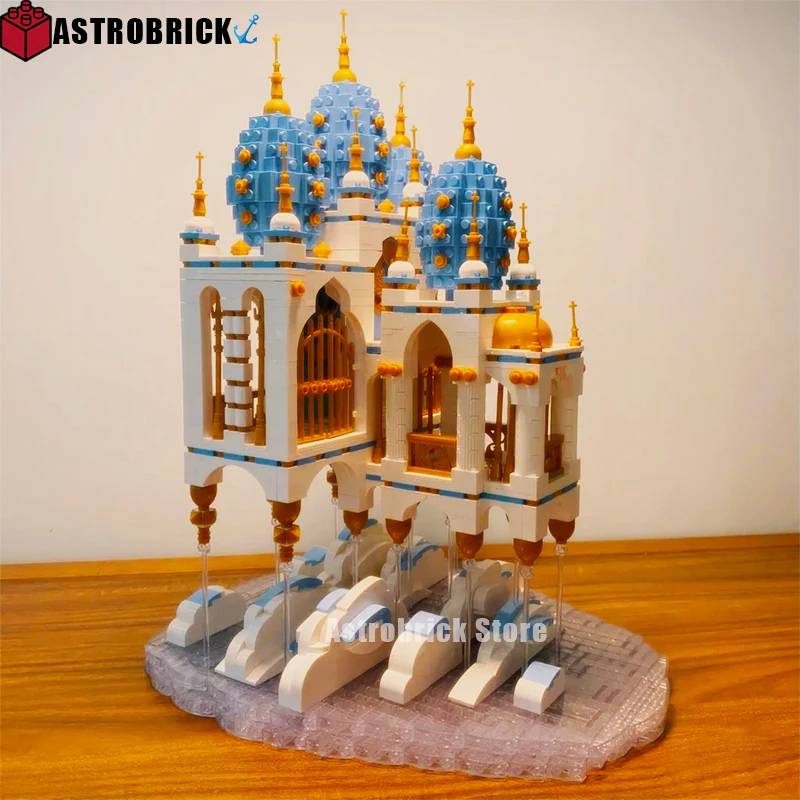 

MOULD KING MOC Street View Floating SKY Castle House Fantasy Fortress Model Building Blocks Bricks Kids DIY Toys Birthday Gifts
