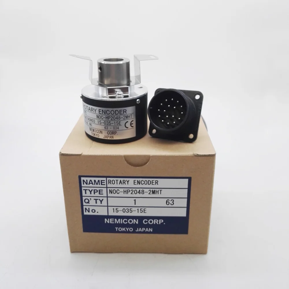 

New Original NOC-HP2048-2MHT-15-035-15E NEMICON Rotary Encoder 2048 Pulse Hollow Shaft Hole 15mm Encoder