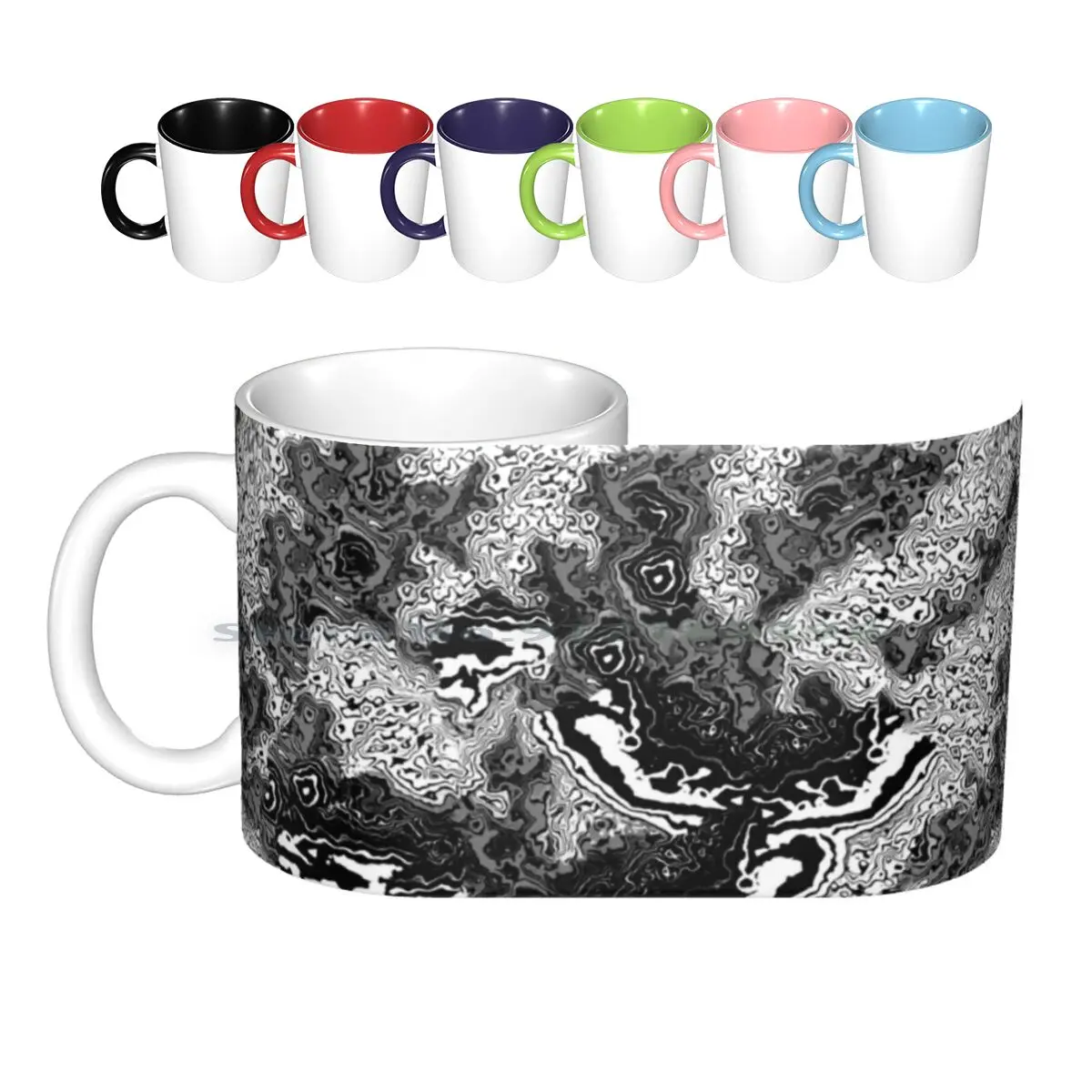 

Керамические кружки с изображением смерти парада, кофейные чашки, кружка для молока и чая, рисунок в виде загадки для парада смерти из аниме,...