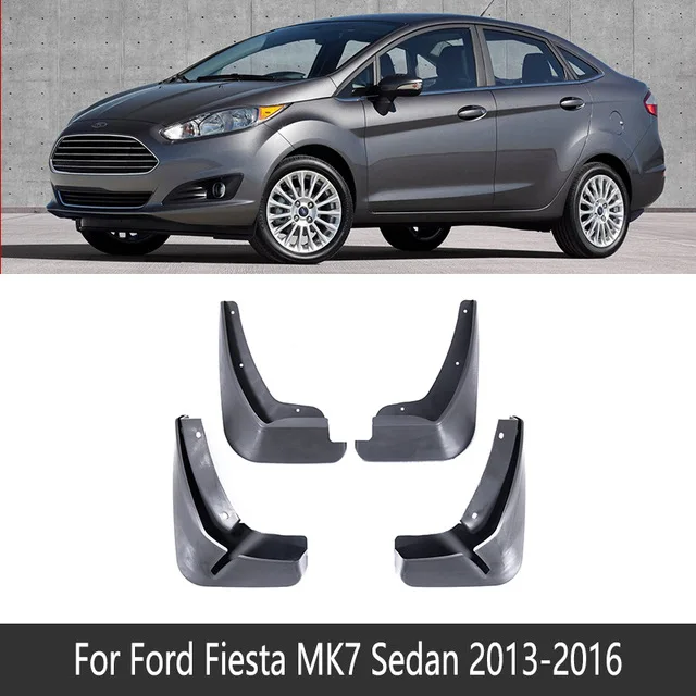

Брызговики для Ford Fiesta 7 MK7, для салона Sedan, 2009, 2010, 2011, 2012, 2013, 2014, 2015, 2016