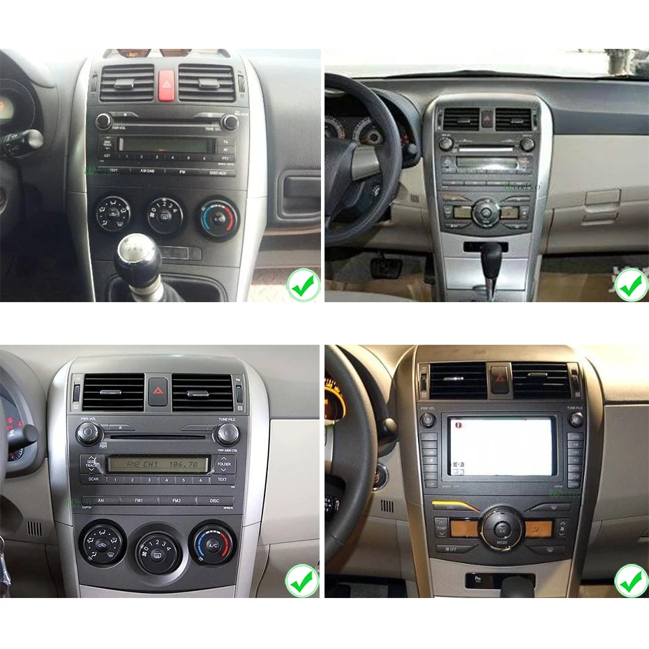 Ips DSP Android 9,0 4G 64G радио GPS 2 DIN в автомобиль для TOYOTA AURIS Altis COROLLA 2012 2013 Навигация стерео экран dvd-плеер