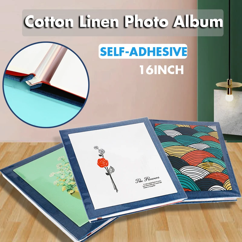 Самоклеящийся фотоальбом из пеньковой ткани сделай сам альбом клейкий покрытый пленкой для влюбленных